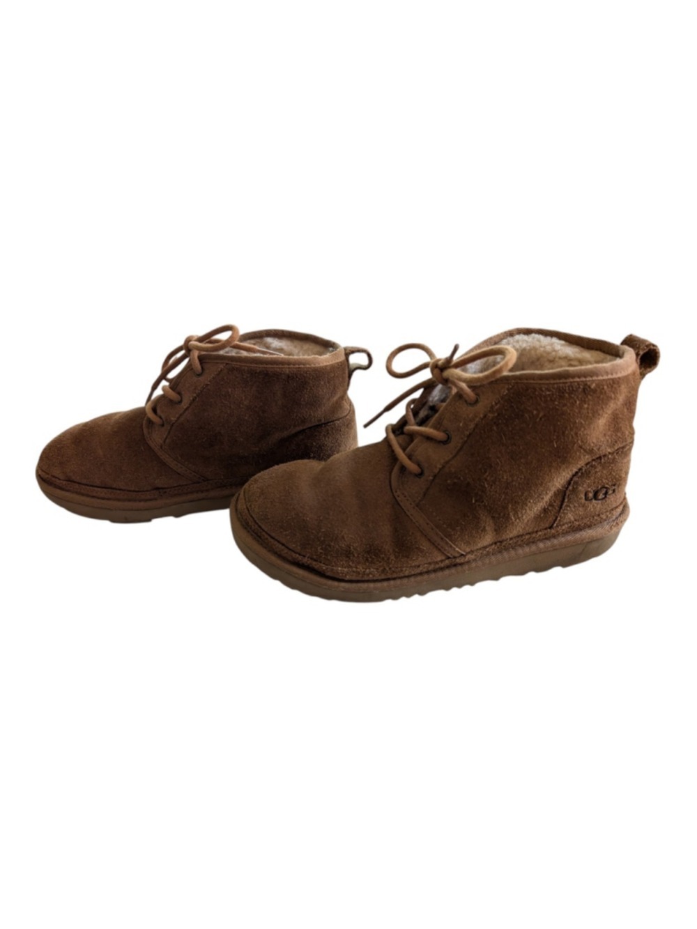 UGG Women's Size 6 Neumel Chukka Boots Chestnut Suede Lace-Up Ankle Boot 1017320